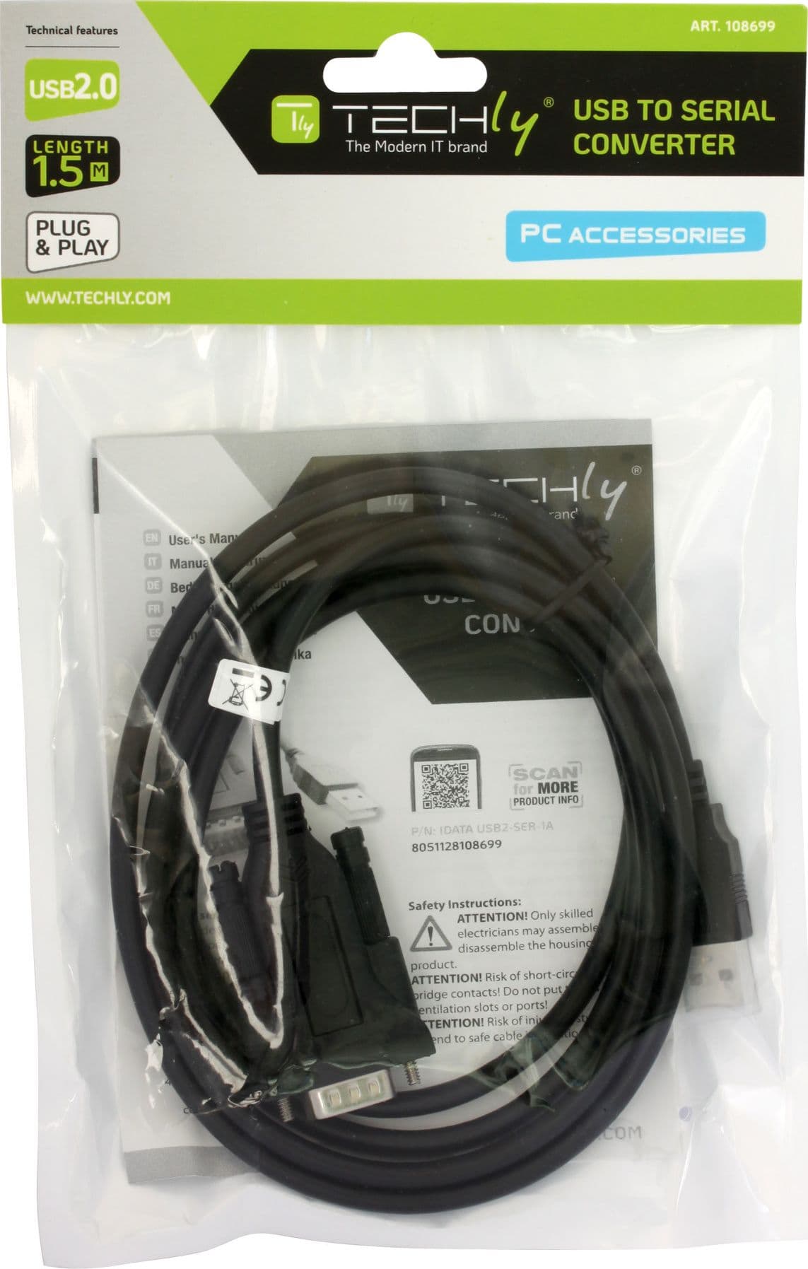 Convertitore Adattatore Techly da USB 2.0 a Seriale Nero in  Scontolo.net - Potenza, commercioVirtuoso.it