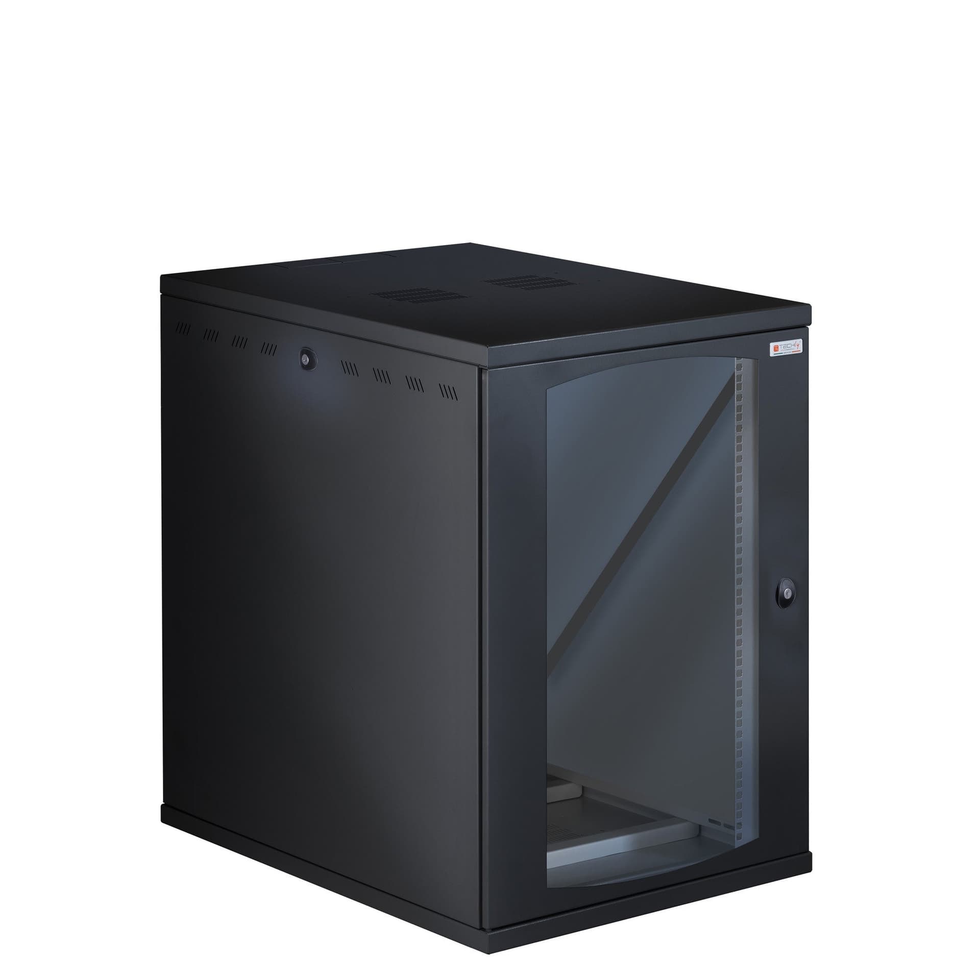 Armadio Rack 19'' a Muro 16U P 800mm L 600mm Porta Vetro Nero in  Scontolo.net - Potenza, commercioVirtuoso.it