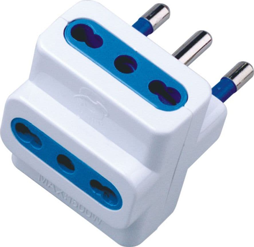 Adattatore triplo spina 16A Bianco in Multiprese Scontolo.net - Potenza, commercioVirtuoso.it