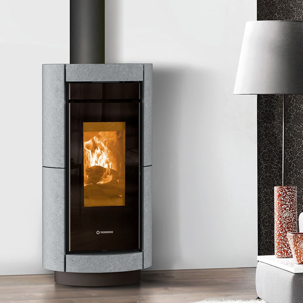 Thermorossi Stufa a Legna Dorica Evo Wood Stone 10,1 kW in Bracieri Masterbrico - Longobardi, commercioVirtuoso.it