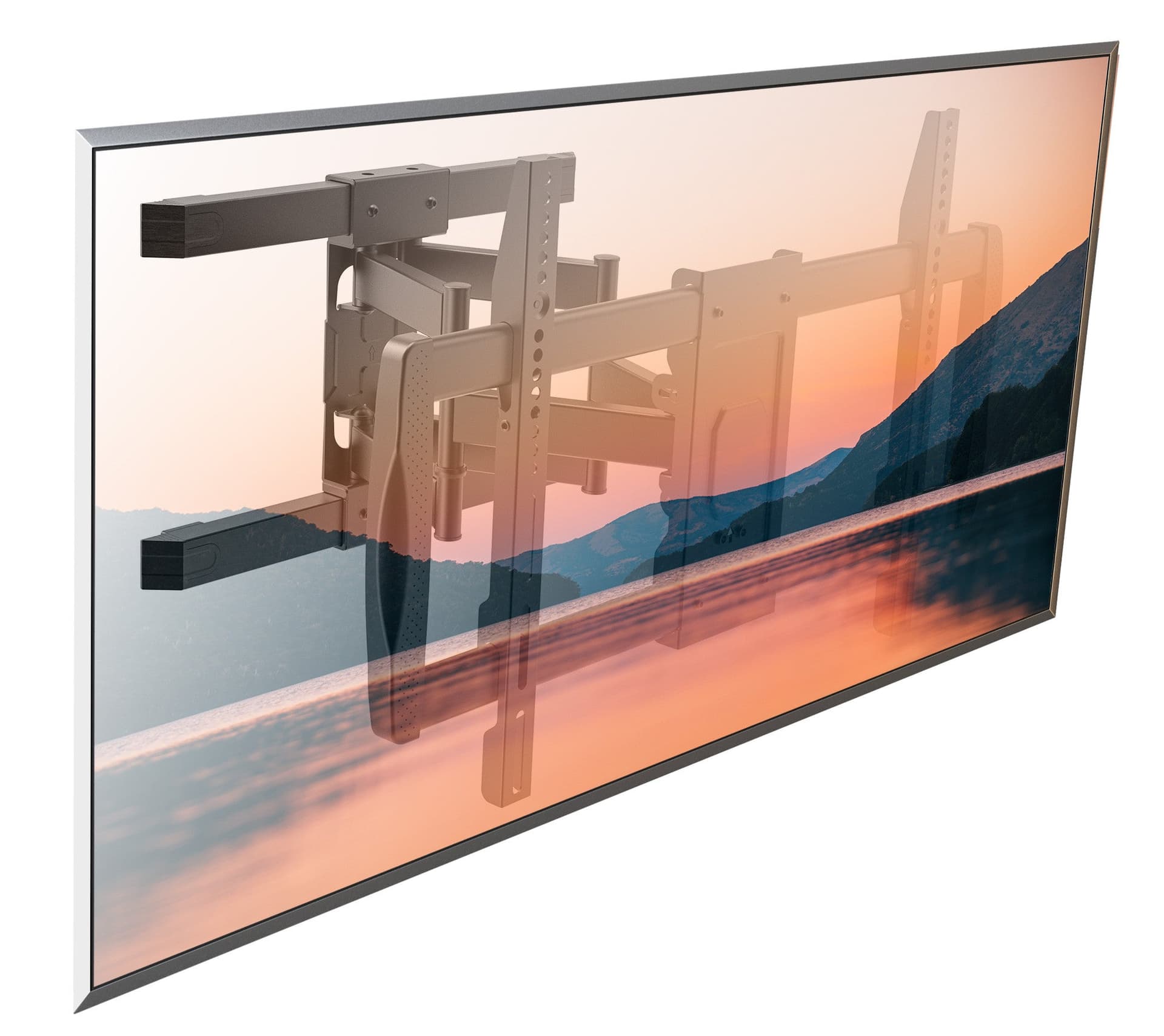 Staffa a Muro con Doppio Braccio per TV LCD 42-75'' Full-Motion in Supporti da parete e da soffitto Scontolo.net - Potenza, commercioVirtuoso.it