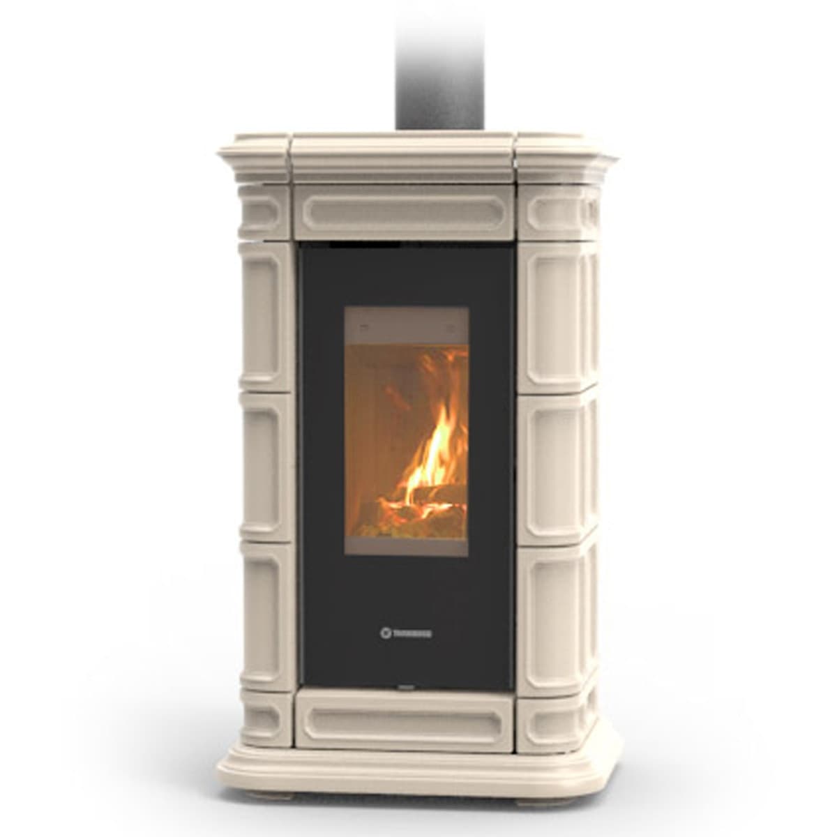 Thermorossi Stufa a Legna Saint Moritz Evo Wood Maiolica 10,1kW in Forni caminetto Masterbrico - Longobardi, commercioVirtuoso.it