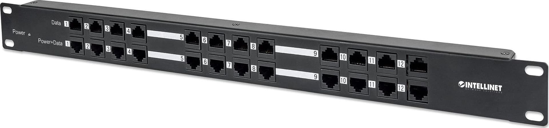 Pannello Patch 12 Porte PoE Passivo con Alimentatore in Pannelli patch Ethernet Scontolo.net - Potenza, commercioVirtuoso.it
