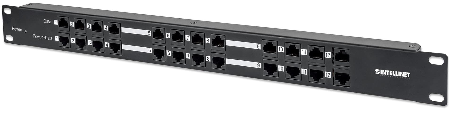 Pannello Patch 12 Porte PoE Passivo con Alimentatore in Pannelli patch Ethernet Scontolo.net - Potenza, commercioVirtuoso.it