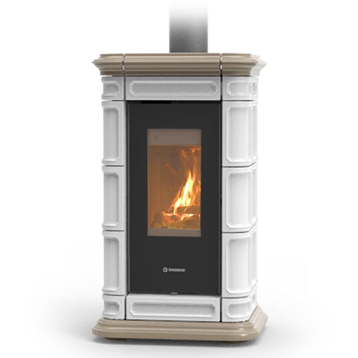 Thermorossi Stufa a Legna Saint Moritz Evo Wood Maiolica 10,1kW in Forni caminetto Masterbrico - Longobardi, commercioVirtuoso.it