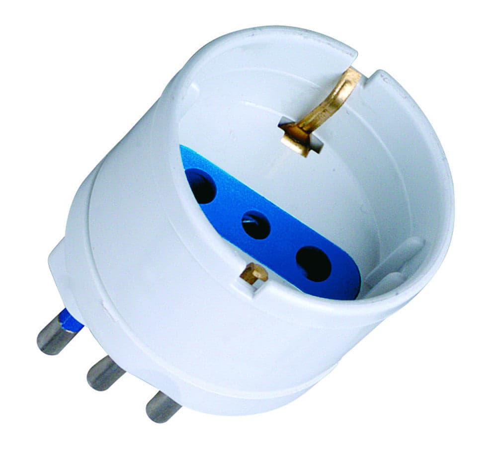 Adattatore spina 10A presa Schuko Bianco in Multiprese Scontolo.net - Potenza, commercioVirtuoso.it