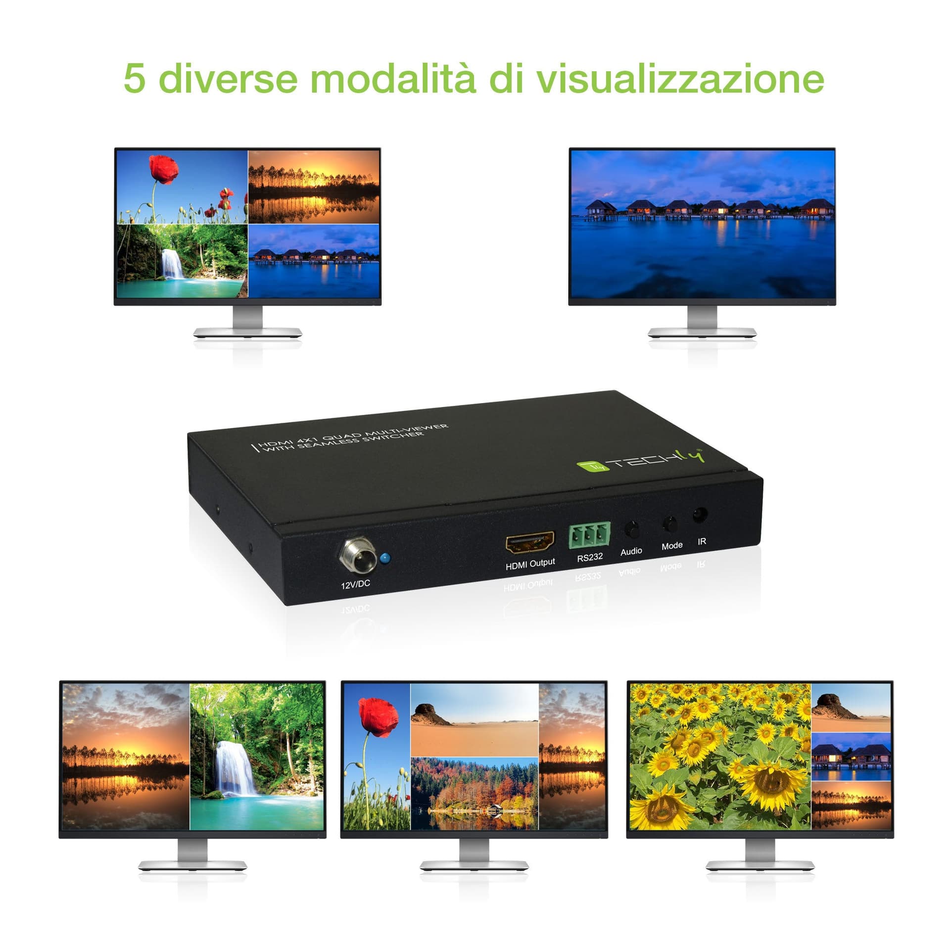 Multiview HDMI 4x1 con switch seamless in Selettori audio-video Scontolo.net - Potenza, commercioVirtuoso.it