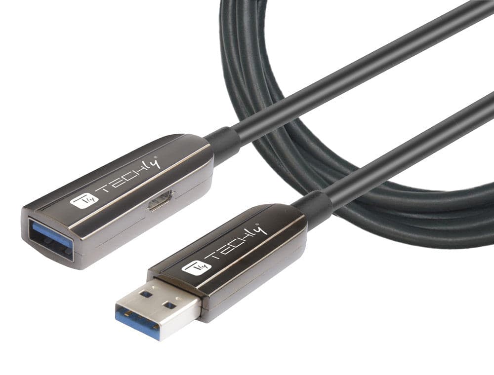 Cavo Ottico Attivo USB 3.0 SuperSpeed Active Optical Cable USB A M/F 100m Nero in  Scontolo.net - Potenza, commercioVirtuoso.it