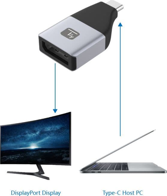 Adattatore Convertitore da USB-C&trade a DisplayPort in  Scontolo.net - Potenza, commercioVirtuoso.it