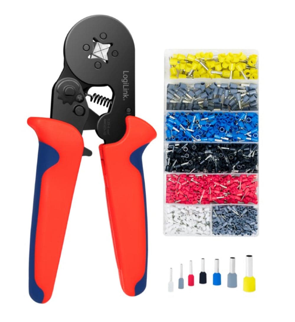 Pinza Crimpare a Cricchetto per Capicorda con 1200 Terminali 2.5-6.0 mm² in Pinze piegatrici Scontolo.net - Potenza, commercioVirtuoso.it