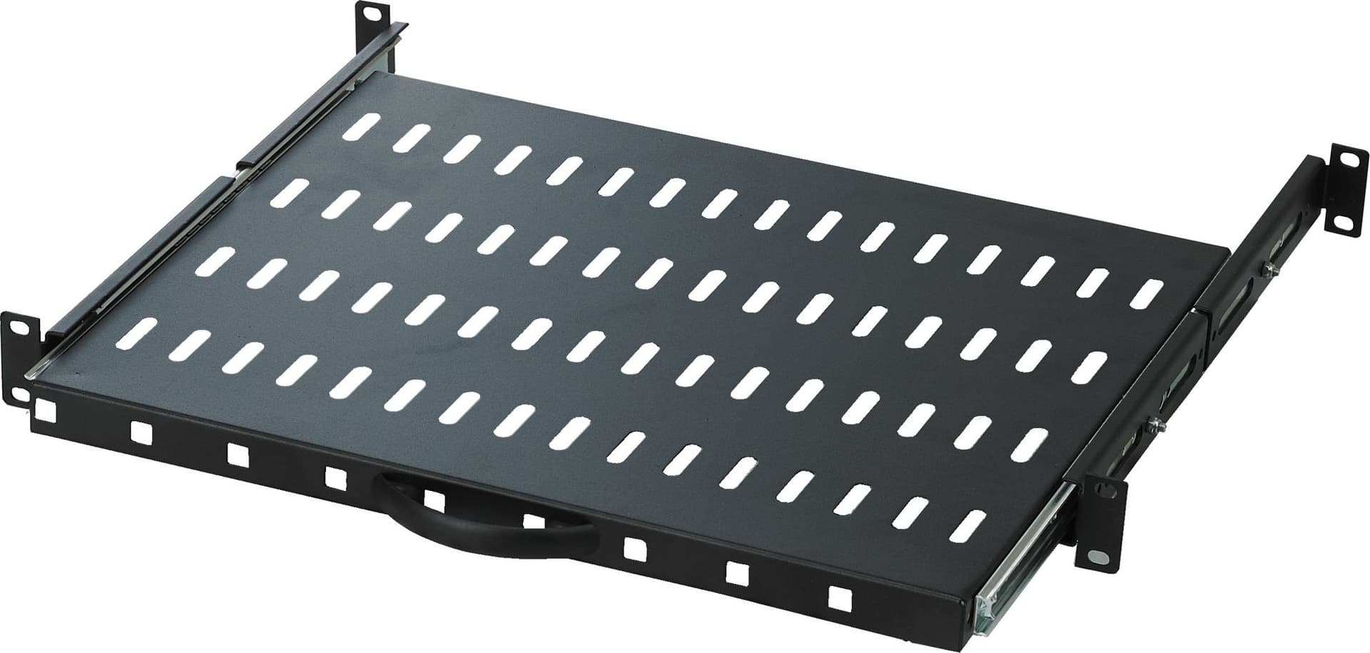Mensola per Rack 19'' 600 mm Estraibile da 1U Nero in Mensole da angolo Scontolo.net - Potenza, commercioVirtuoso.it
