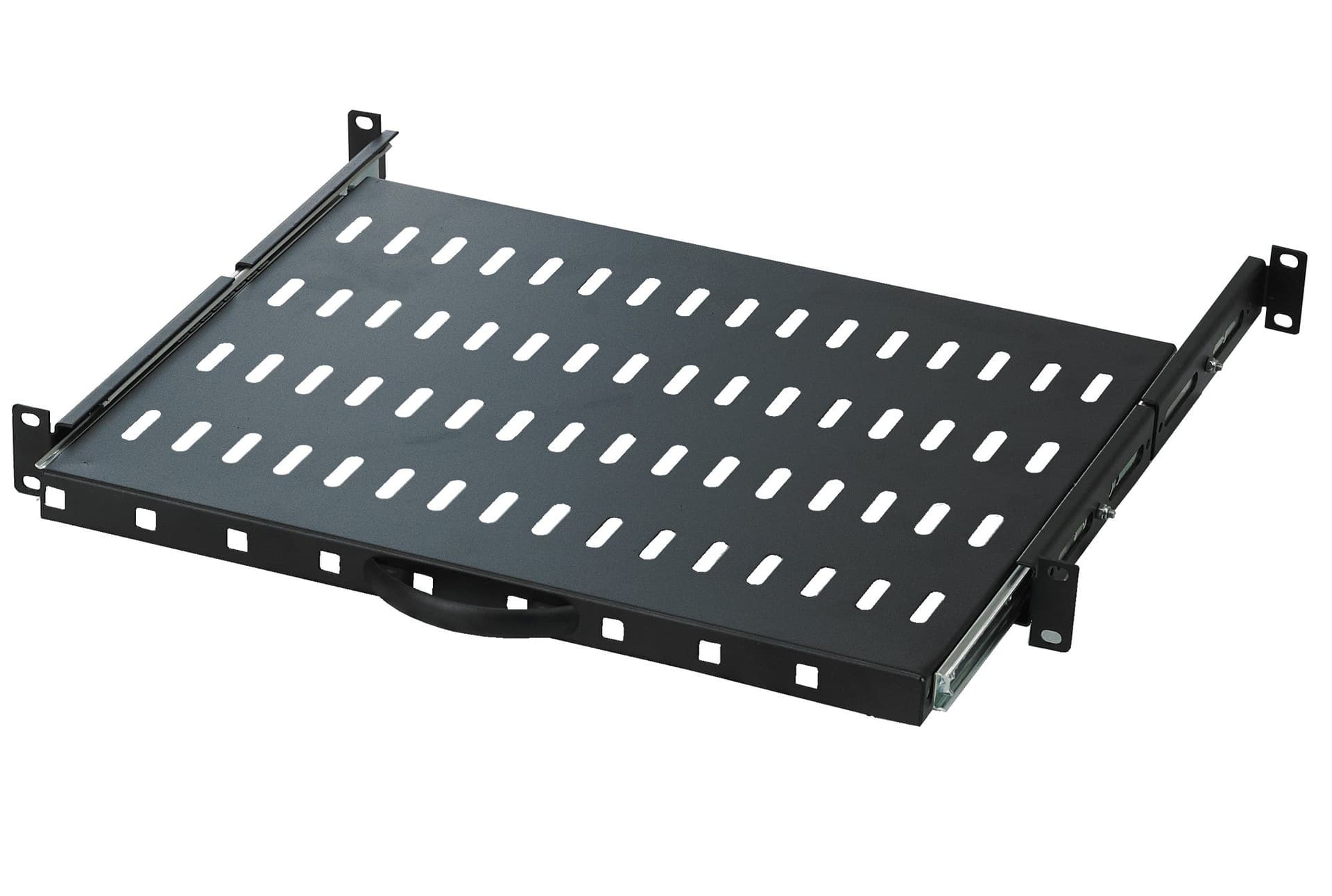 Mensola per Rack 19'' 600 mm Estraibile da 1U Nero in Mensole da angolo Scontolo.net - Potenza, commercioVirtuoso.it
