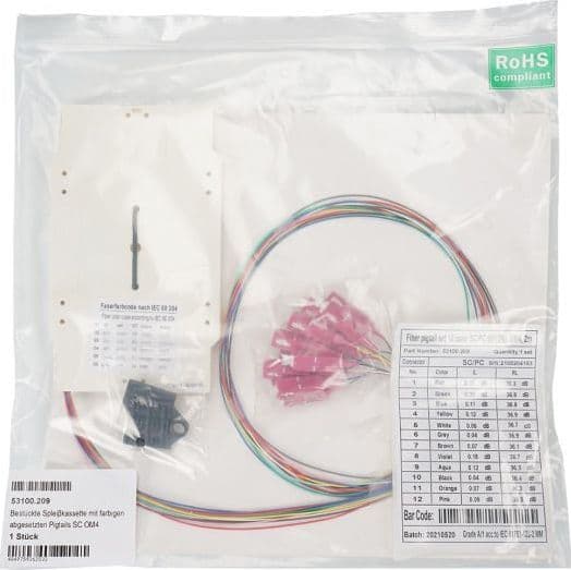 Cassetta di Giunzione Attrezzata con 12 Pigtail Fibra Multimodale OM4 SC 50/125 2m in  Scontolo.net - Potenza, commercioVirtuoso.it