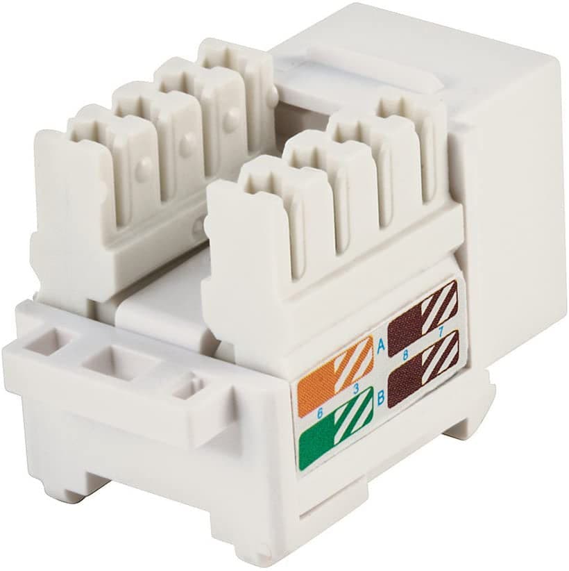 Frutto Keystone RJ45 Cat.5E UTP IDC 90&deg Bianco in Cavi Ethernet Scontolo.net - Potenza, commercioVirtuoso.it