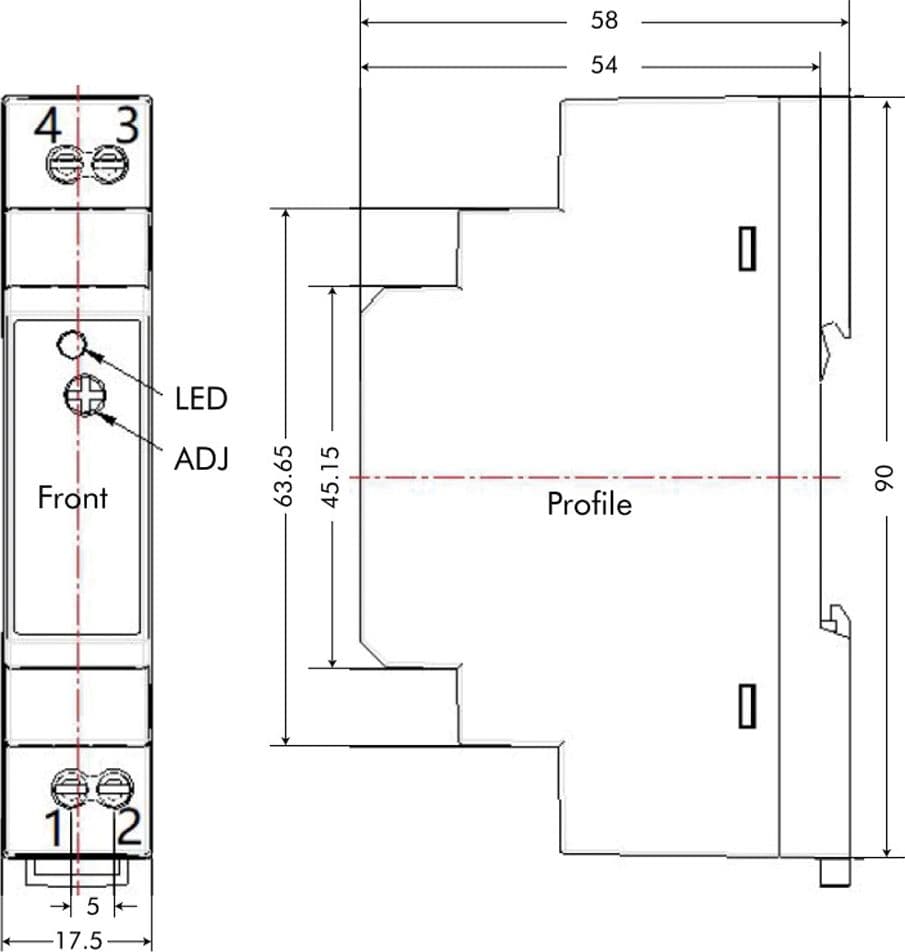 Alimentatore su Guida DIN 12V 1,25A 15W in Trasformatori Scontolo.net - Potenza, commercioVirtuoso.it