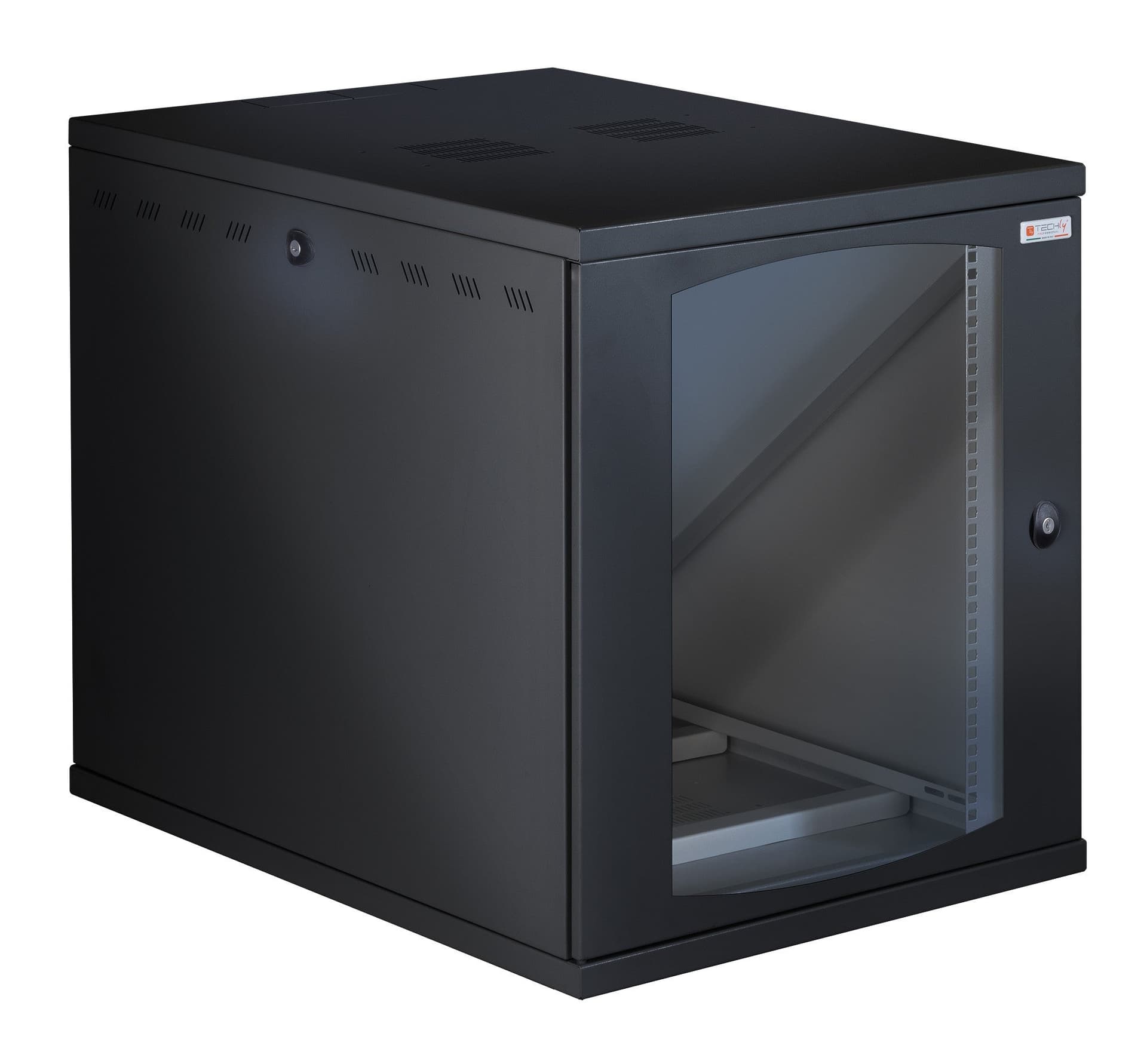 Armadio Rack 19'' a Muro 13U P 800mm L 600mm Porta Vetro Nero in  Scontolo.net - Potenza, commercioVirtuoso.it
