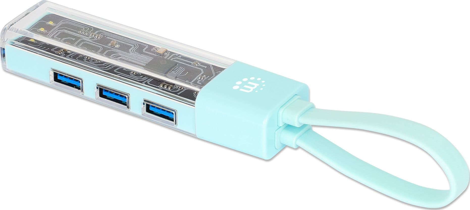 Hub Combo USB 3.0 USB-C&trade e USB-A 4 Porte Verde Trasparente in  Scontolo.net - Potenza, commercioVirtuoso.it
