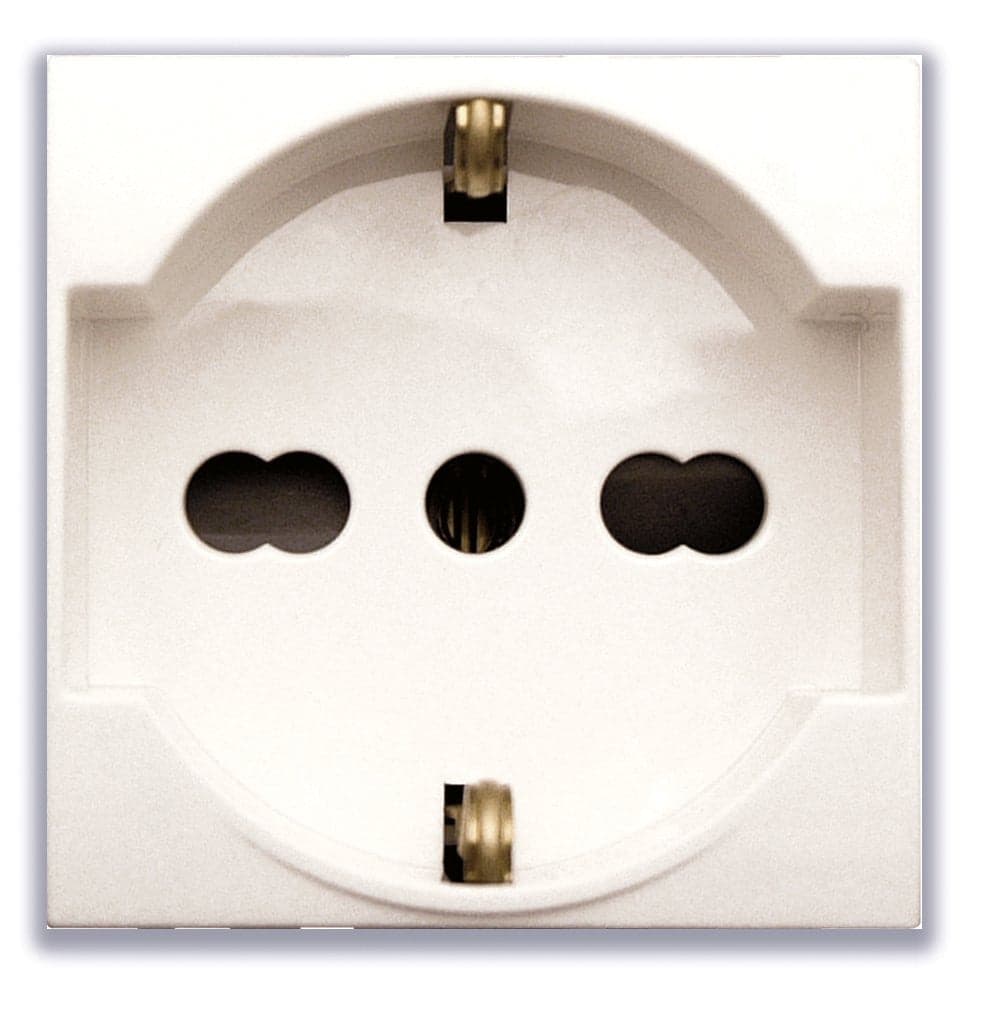 Domus S44 Presa Schuko Bipasso 2P+T 10/16A 250V Bianco Lucido, 441090/15TS in Prese a muro Scontolo.net - Potenza, commercioVirtuoso.it