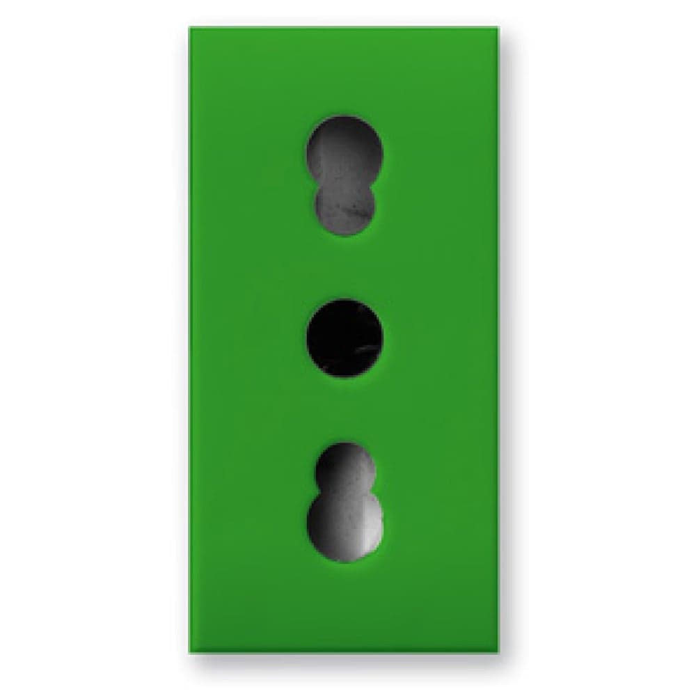 Presa Bipasso 2P+T 10/16A 250V S44 Verde Lucido, 442006/15TSV in Prese a muro Scontolo.net - Potenza, commercioVirtuoso.it