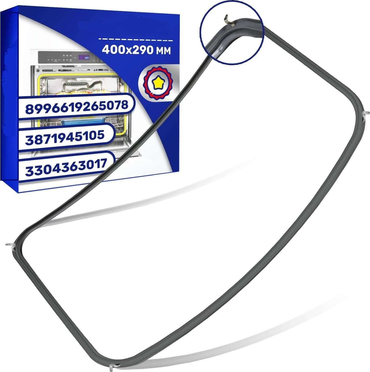 GUARNIZIONE FORNO 400x290mm TEKA ELECTROLUX AEG REX 3871945105, 3304363017, in prodotto EuroStore07 - Alatri, commercioVirtuoso.it