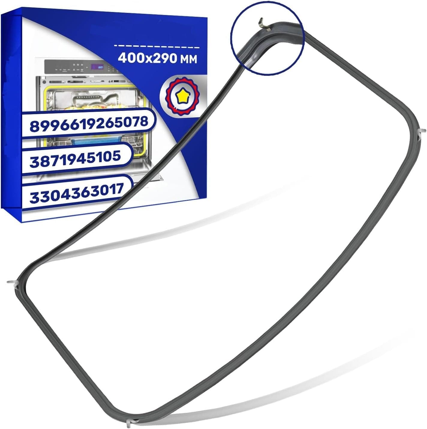 GUARNIZIONE FORNO 400x290mm TEKA ELECTROLUX AEG REX 3871945105, 3304363017, in prodotto EuroStore07 - Alatri, commercioVirtuoso.it