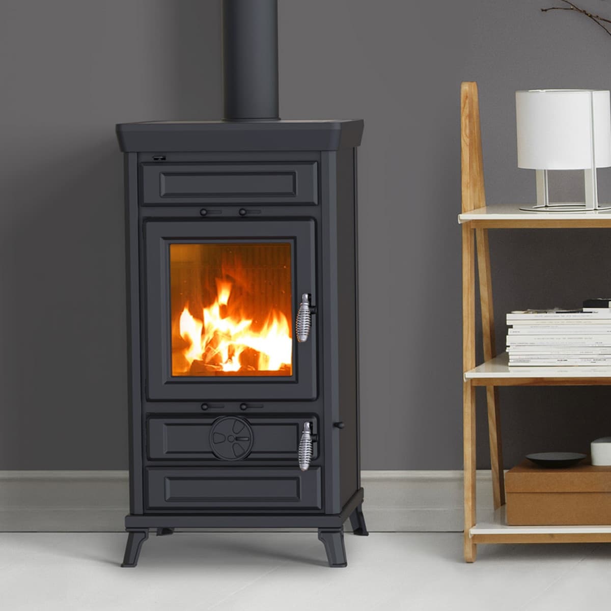 Thermorossi Stufa a Legna Ilaria Evo5 Easy 12,3 kW in Bracieri Masterbrico - Longobardi, commercioVirtuoso.it