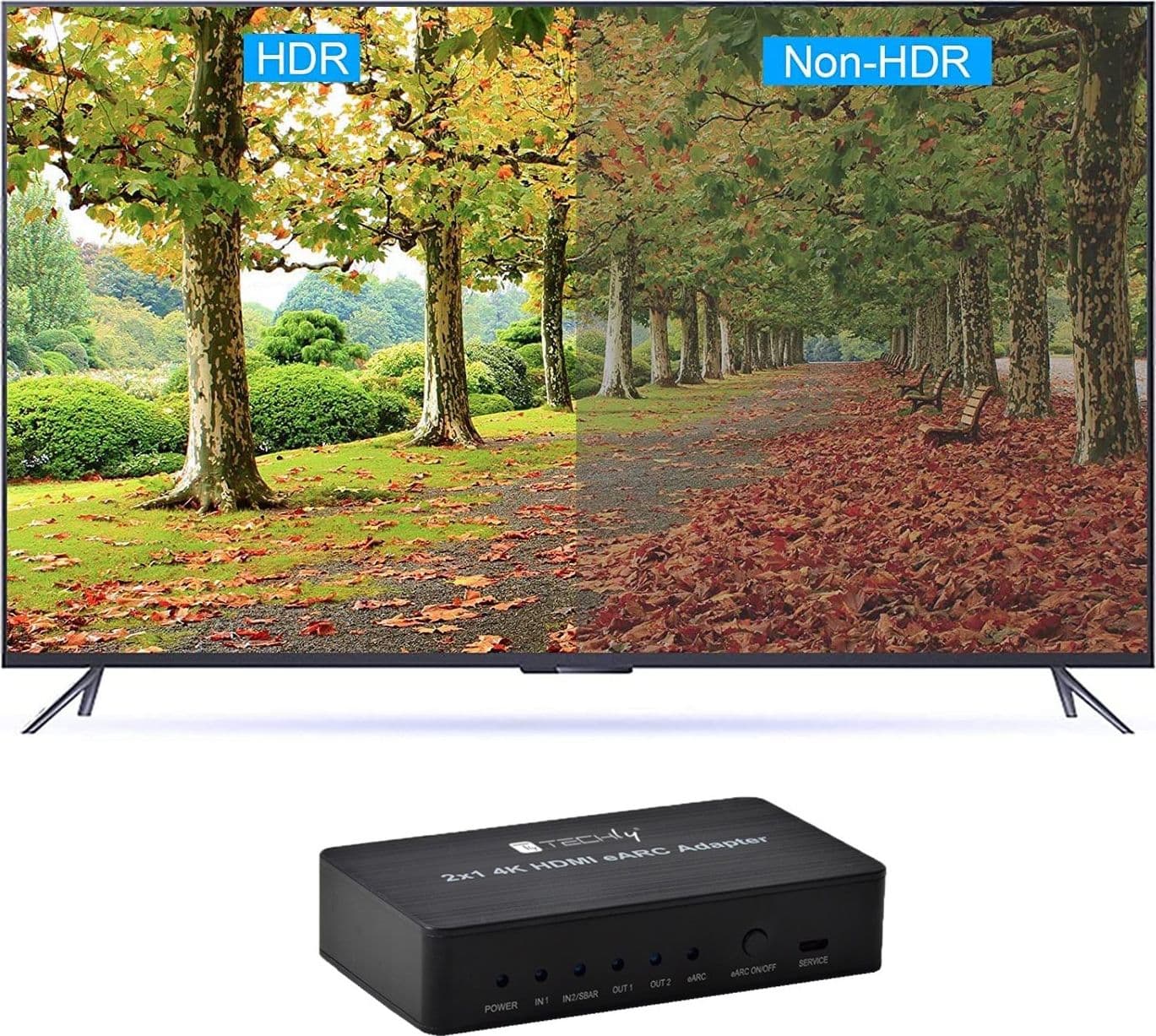 Switch HDMI 2.0 2x1 4K@60Hz con Splitter Audio eARC/ARC per Soundbar in Selettori audio-video Scontolo.net - Potenza, commercioVirtuoso.it