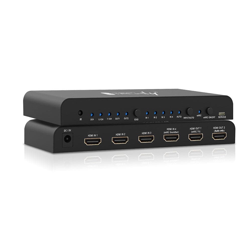 Switch HDMI 2.0 4x1 4K@60Hz con Splitter Audio eARC/ARC per Soundbar in Selettori audio-video Scontolo.net - Potenza, commercioVirtuoso.it