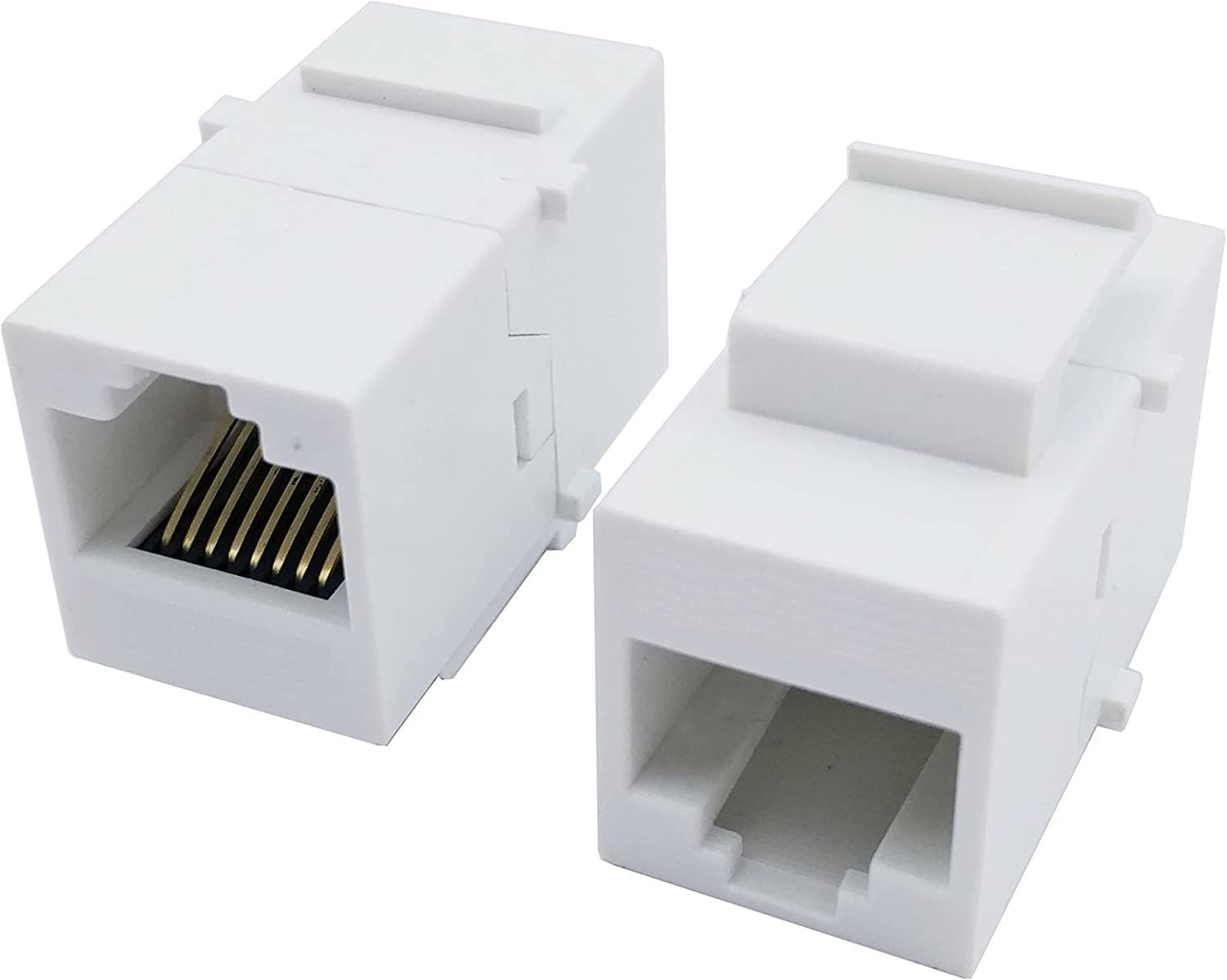 Accoppiatore Keystone RJ45 F/F Cat.5E UTP Bianco in Cavi Ethernet Scontolo.net - Potenza, commercioVirtuoso.it