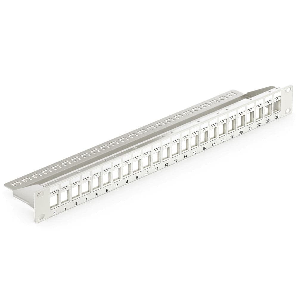 Pannello Patch Modulare Senza Frutti 24 Posti 1U Grigio in Cavi Ethernet Scontolo.net - Potenza, commercioVirtuoso.it