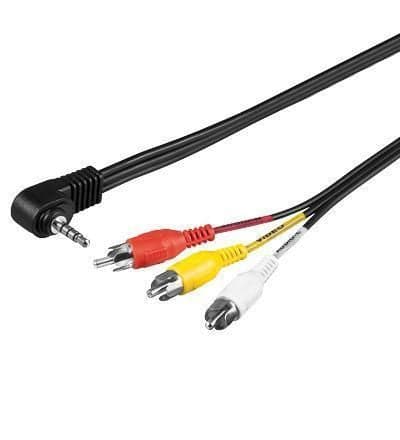 Cavo audio Video Videocamera - 3RCA a 1 Jack 3.5 mm 1,5 Mt in Connettori RCA Scontolo.net - Potenza, commercioVirtuoso.it
