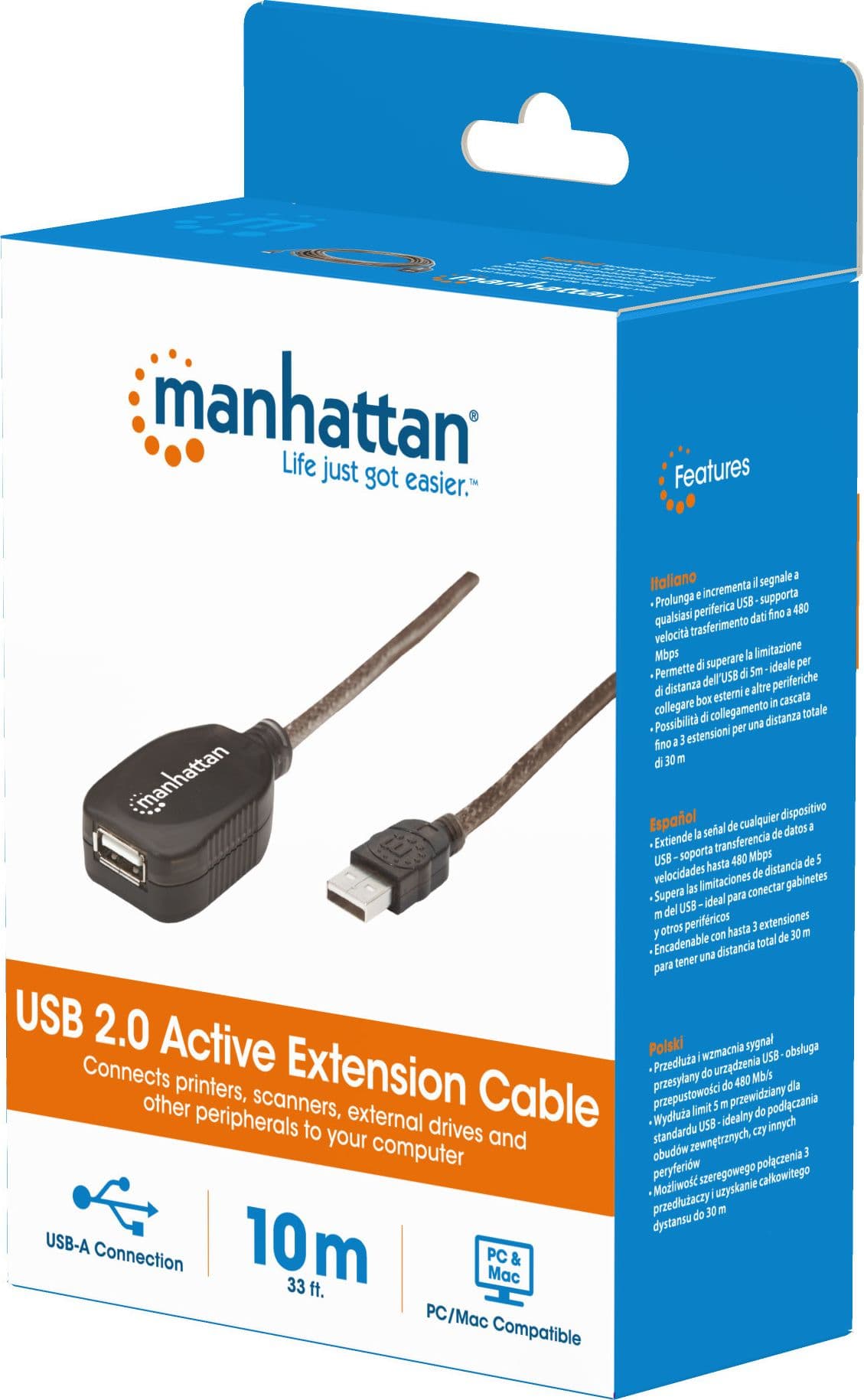 Cavo Prolunga Attivo USB 2.0 Hi-Speed 10 mt in  Scontolo.net - Potenza, commercioVirtuoso.it