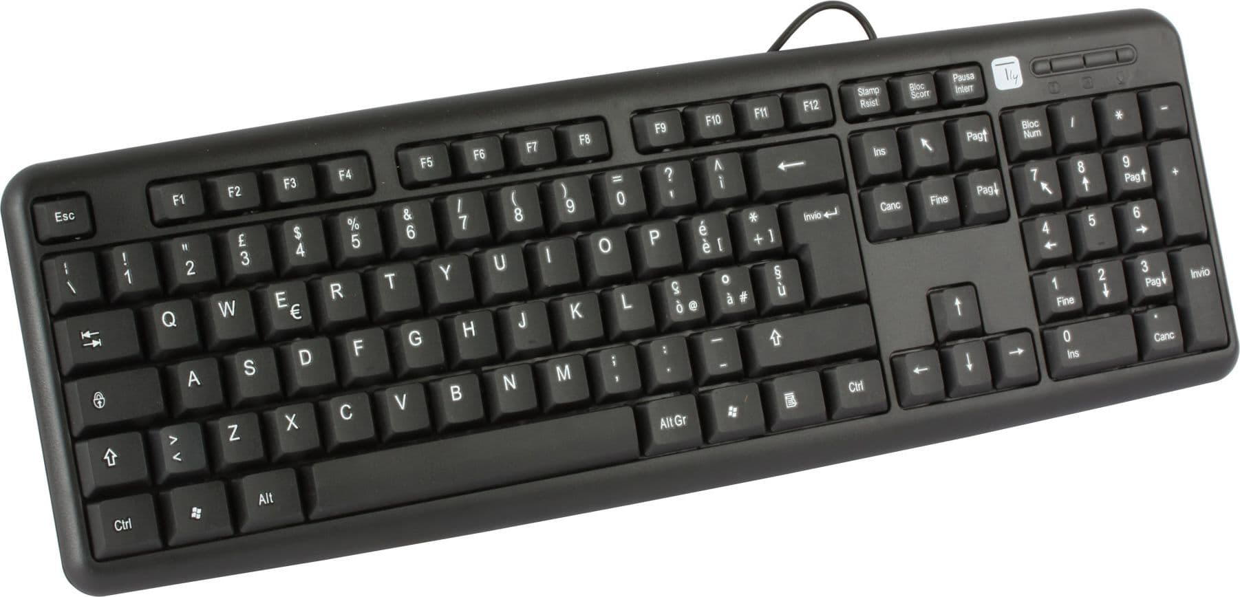 Tastiera 105 tasti USB Standard, colore Nero in  Scontolo.net - Potenza, commercioVirtuoso.it