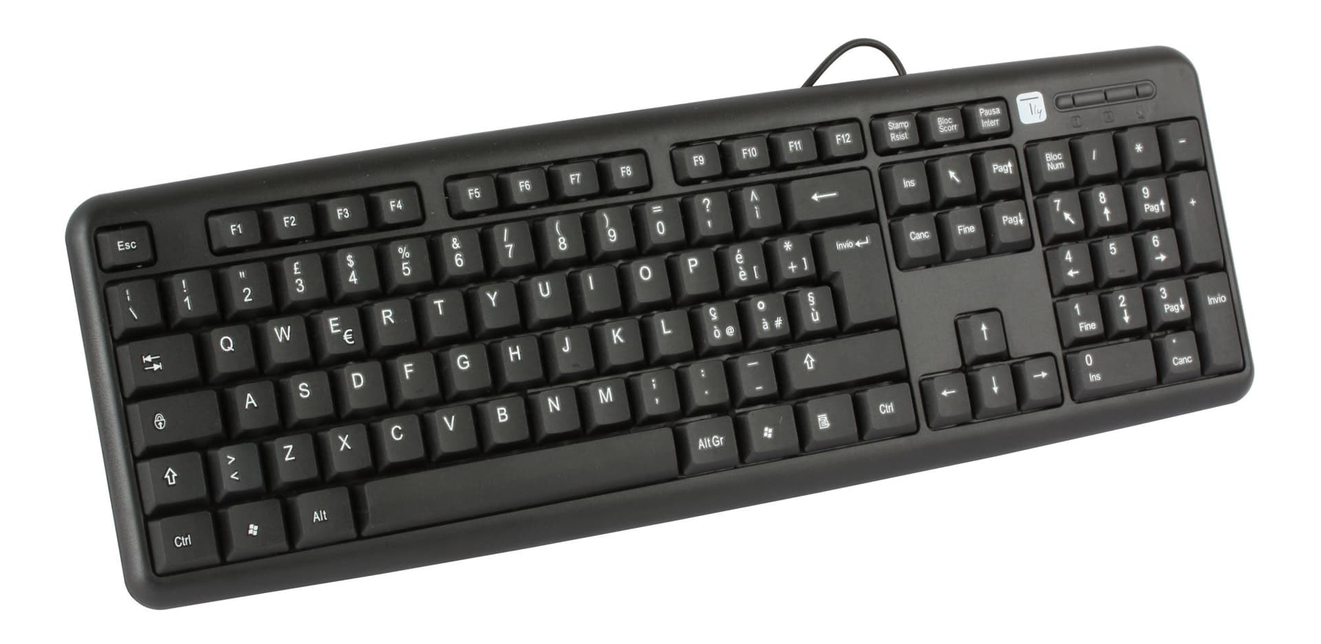 Tastiera 105 tasti USB Standard, colore Nero in  Scontolo.net - Potenza, commercioVirtuoso.it