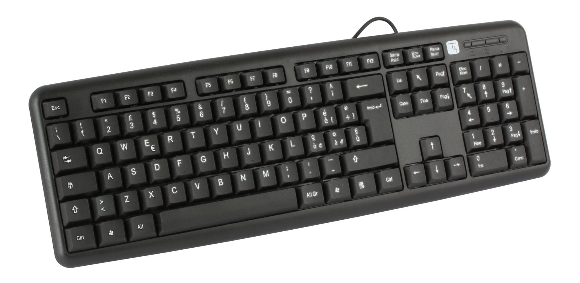Tastiera 105 tasti USB Standard, colore Nero in  Scontolo.net - Potenza, commercioVirtuoso.it