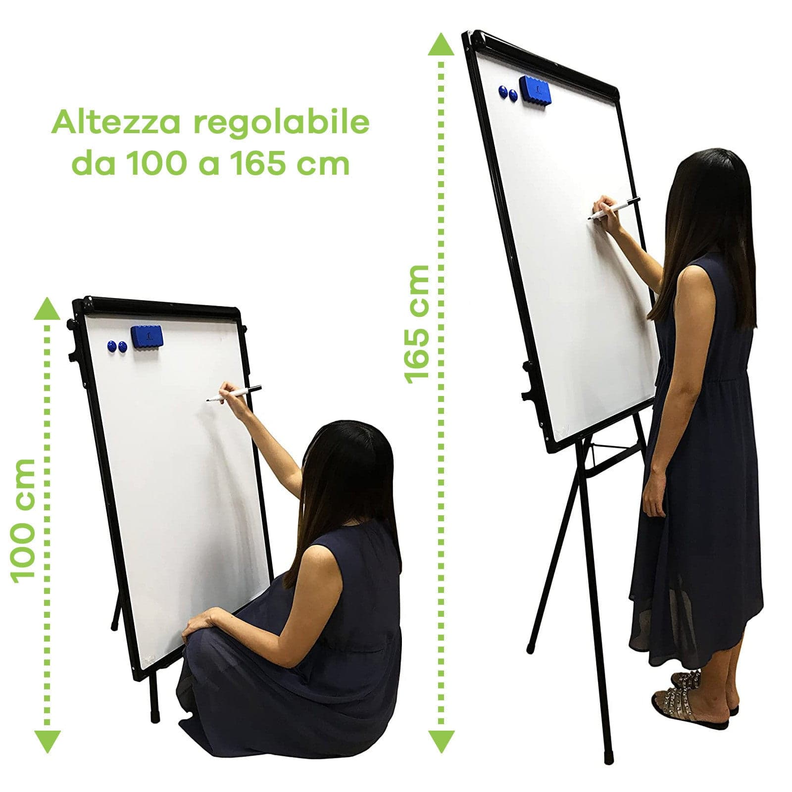 Lavagna Magnetica Flipchart Fogli Mobili 60x90 cm Altezza Regolabile in Lavagne a fogli mobili Scontolo.net - Potenza, commercioVirtuoso.it