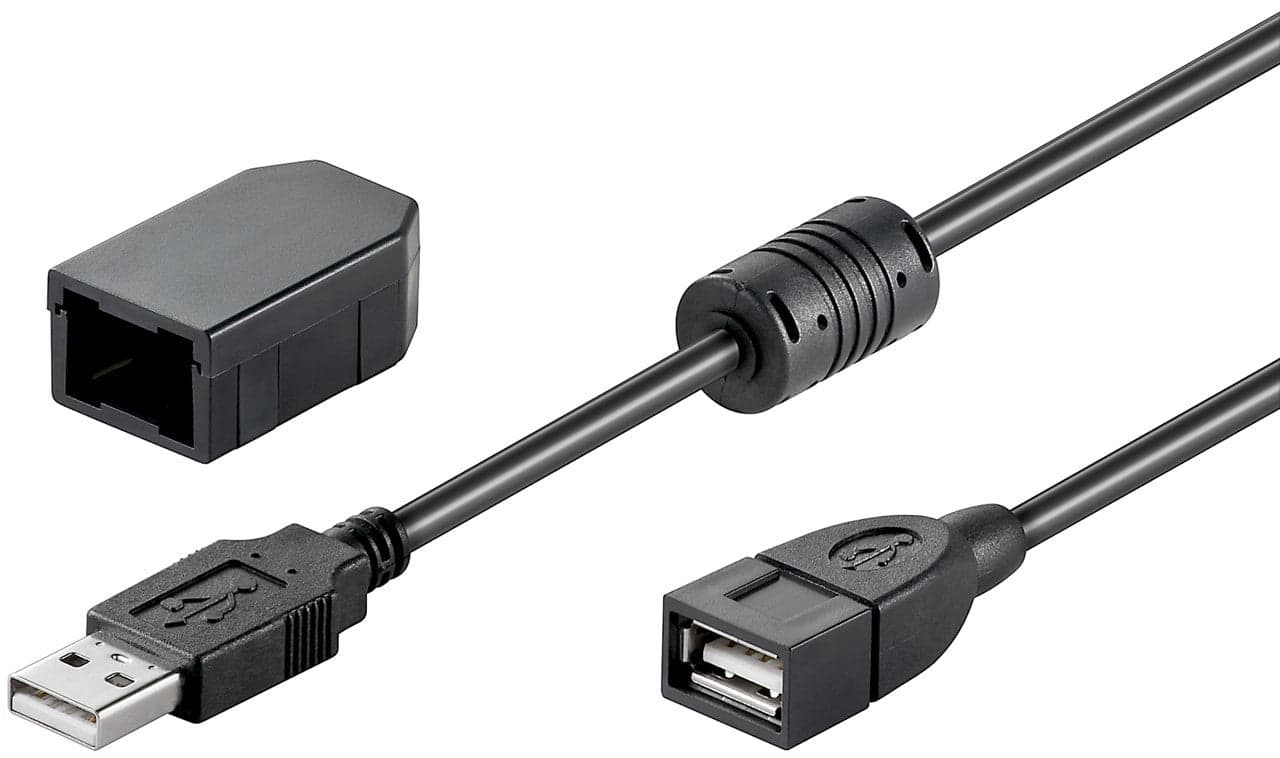 Cavo Prolunga USB 2.0 con Ferrite A Maschio / A Femmina 2m Nero in  Scontolo.net - Potenza, commercioVirtuoso.it