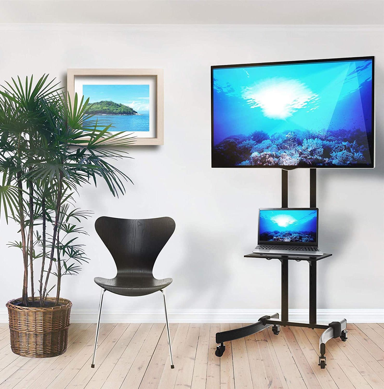 Supporto Mobile da Pavimento per TV LED/LCD 32-70'' con Mensola in Supporti da parete e da soffitto Scontolo.net - Potenza, commercioVirtuoso.it