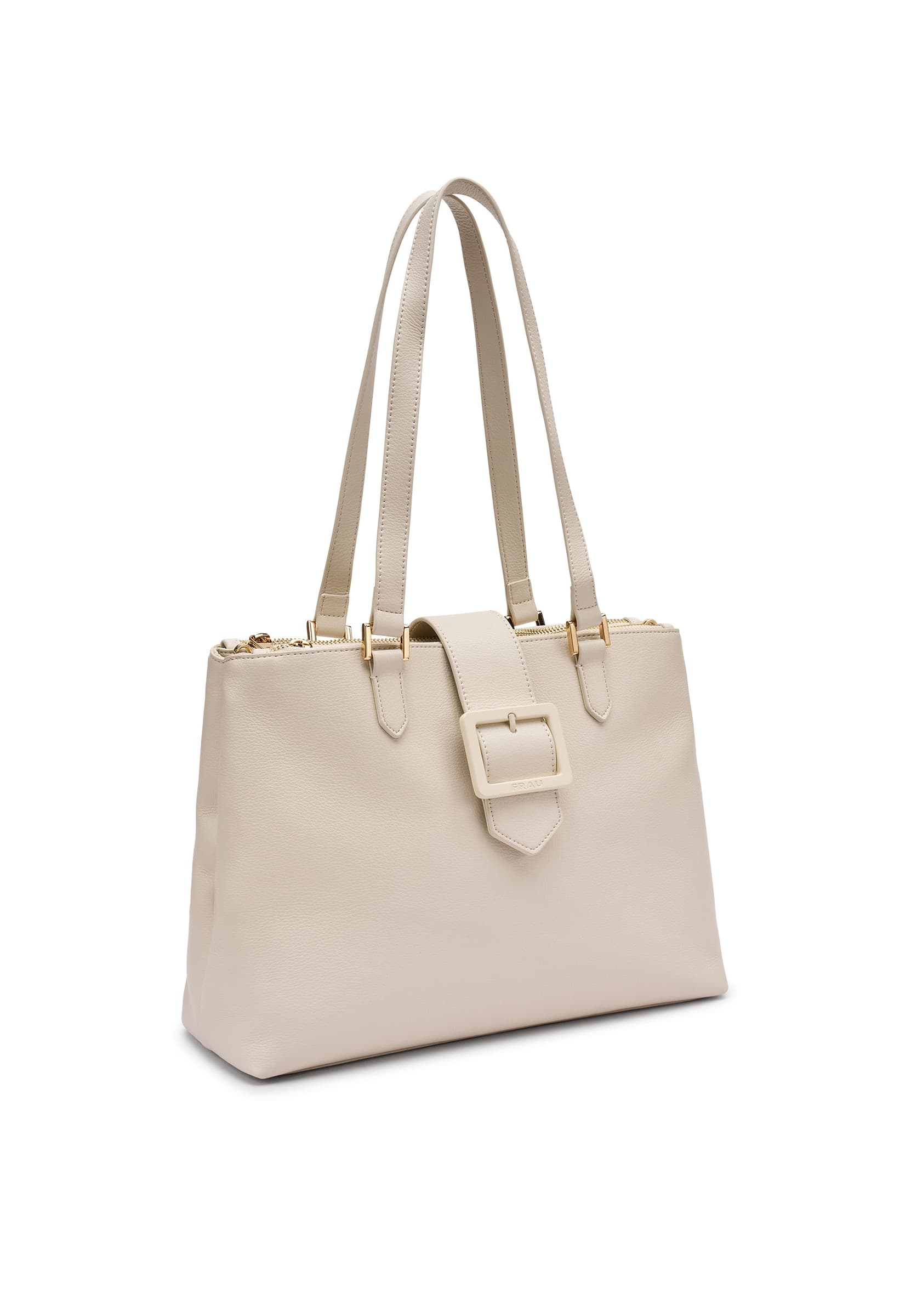 Frau bora tote in microfibra off white B976 in Borse a tracolla Teresi Calzature - Marsala, commercioVirtuoso.it
