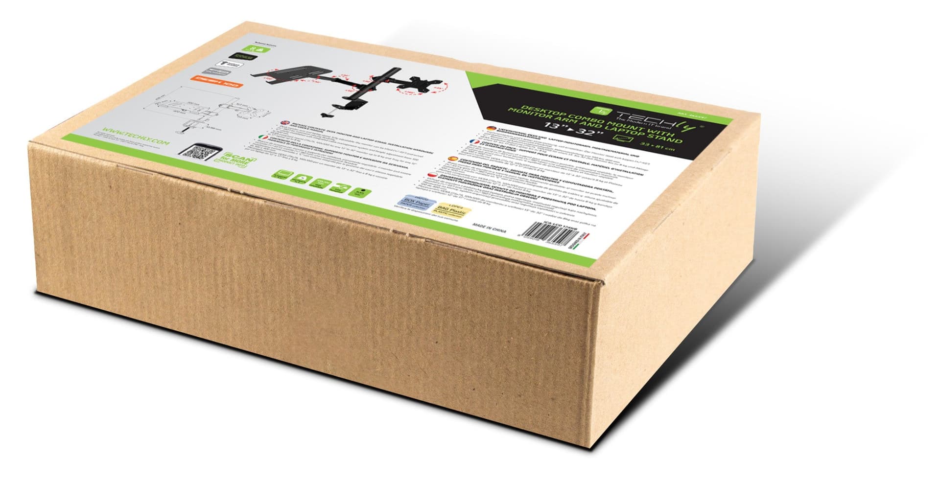 Supporto da Scrivania Braccio per Monitor 13-32'' e Mensola per Laptop in Supporti Scontolo.net - Potenza, commercioVirtuoso.it