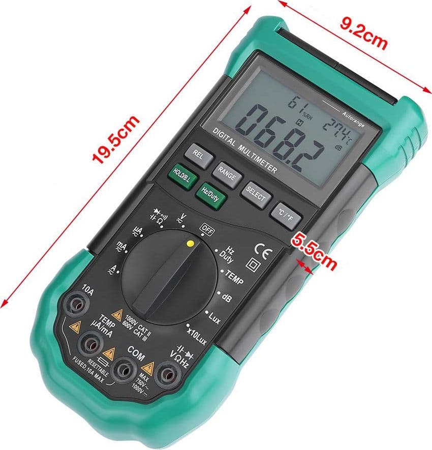 Multimetro Digitale LCD 4000counts con misurazioni ambientali, KPS-MT490 in Multimetri Scontolo.net - Potenza, commercioVirtuoso.it