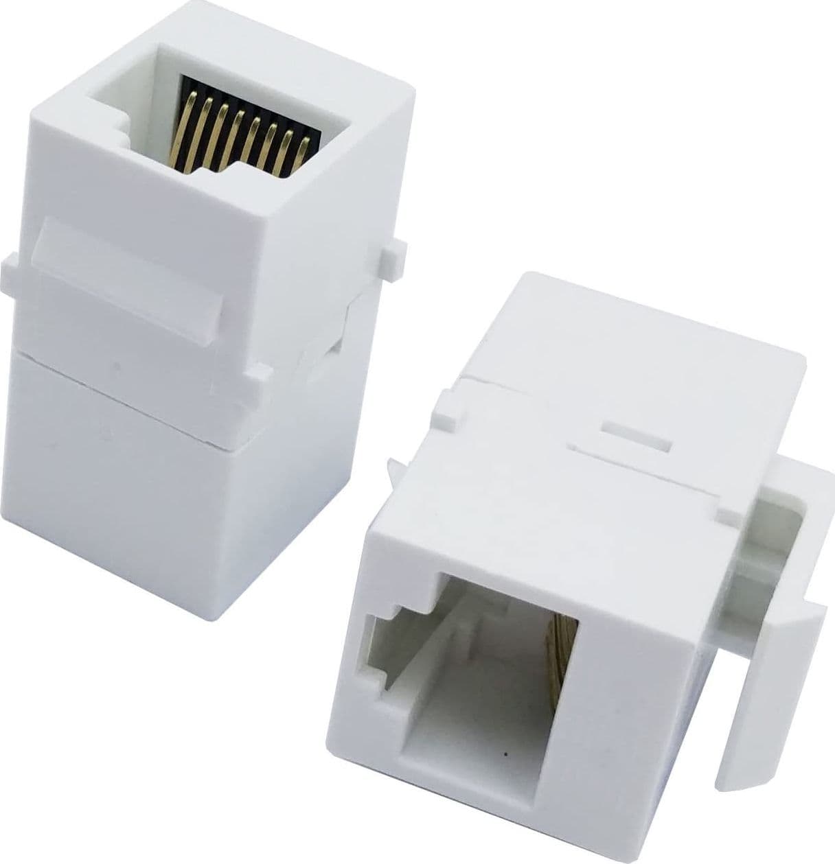 Accoppiatore Keystone RJ45 F/F Cat.5E UTP Bianco in Cavi Ethernet Scontolo.net - Potenza, commercioVirtuoso.it