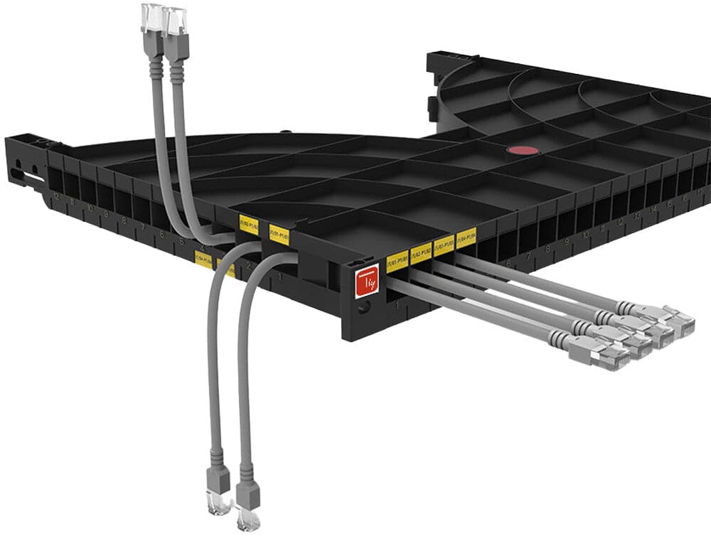 Mensola Gestione Cavi su Rack 19'' 24 Porte P.600 mm in Clip fermacavi da parete Scontolo.net - Potenza, commercioVirtuoso.it