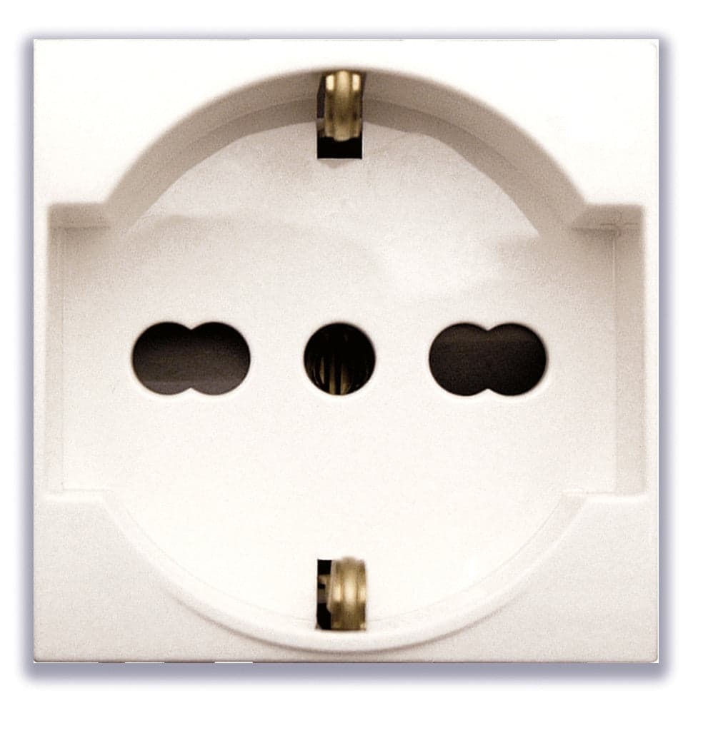 Domus S44 Presa Schuko Bipasso 2P+T 10/16A 250V Bianco Lucido, 441090/15TS in Prese a muro Scontolo.net - Potenza, commercioVirtuoso.it