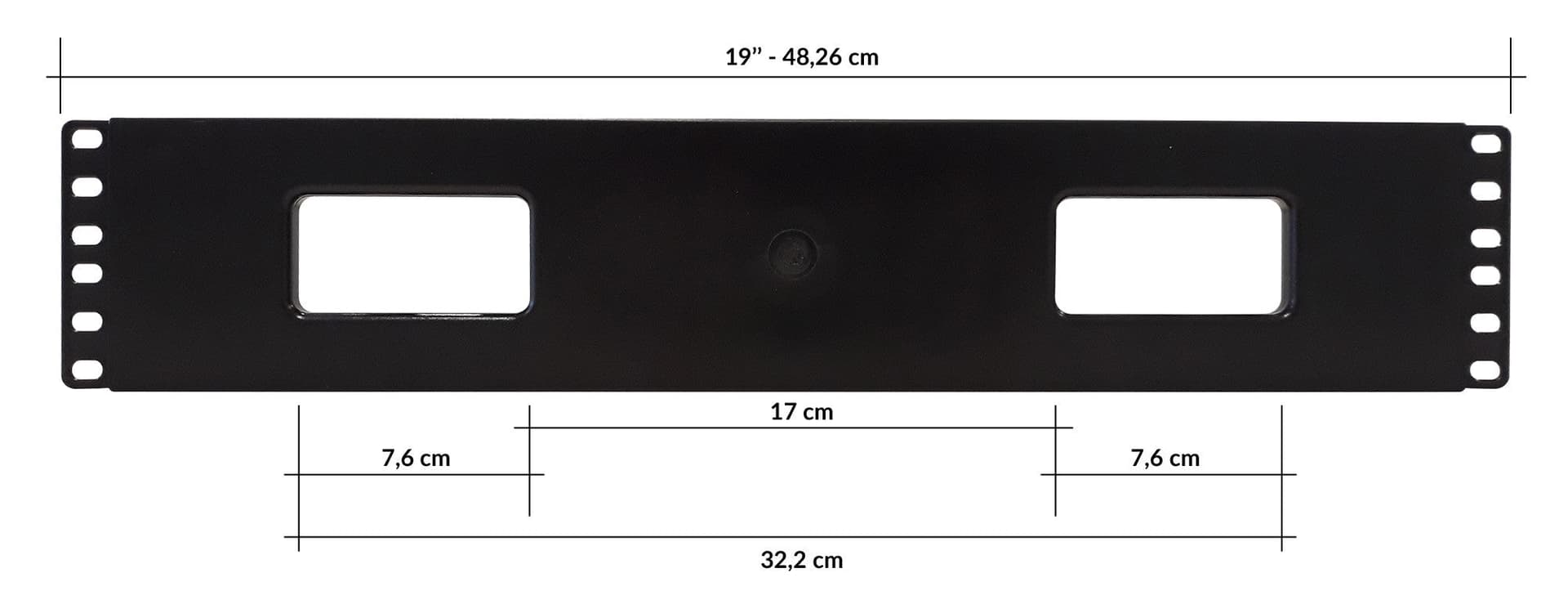 Pannello Passacavi 19'' 2U con Coperchio in  Scontolo.net - Potenza, commercioVirtuoso.it