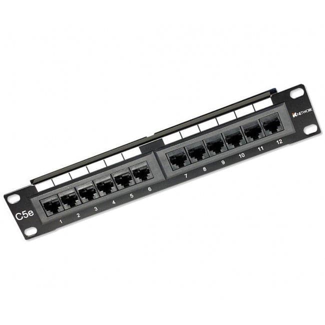 Pannello Patch 12 Porte, 10'', 1U, CAT5E UTP in Pannelli patch Ethernet Scontolo.net - Potenza, commercioVirtuoso.it