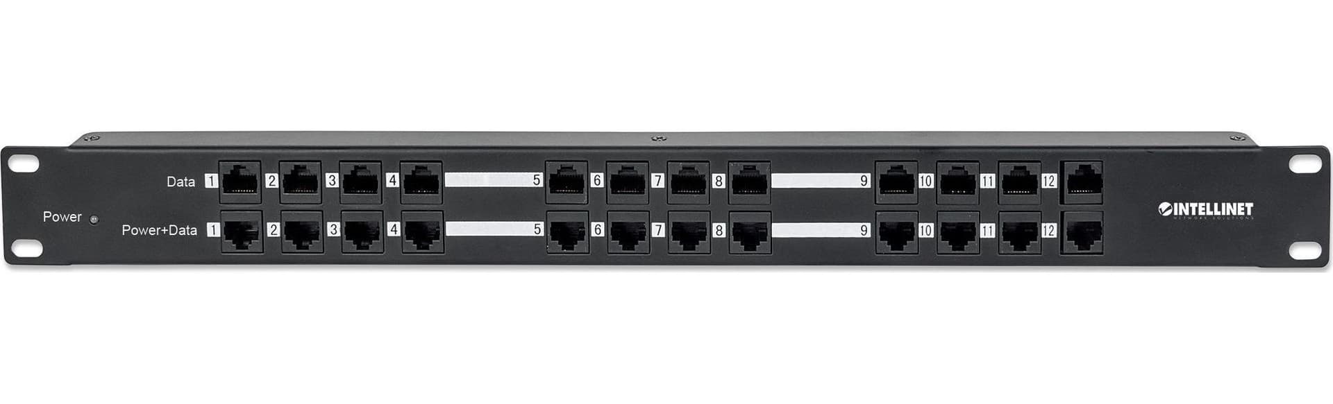 Pannello Patch 12 Porte PoE Passivo con Alimentatore in Pannelli patch Ethernet Scontolo.net - Potenza, commercioVirtuoso.it