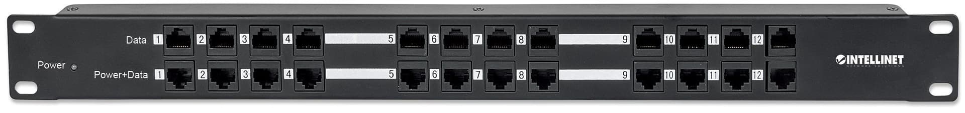 Pannello Patch 12 Porte PoE Passivo con Alimentatore in Pannelli patch Ethernet Scontolo.net - Potenza, commercioVirtuoso.it