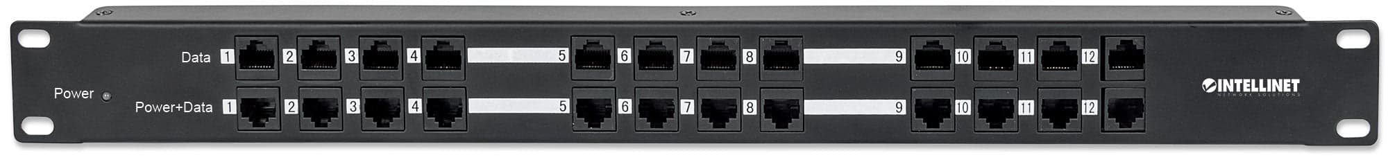 Pannello Patch 12 Porte PoE Passivo con Alimentatore in Pannelli patch Ethernet Scontolo.net - Potenza, commercioVirtuoso.it