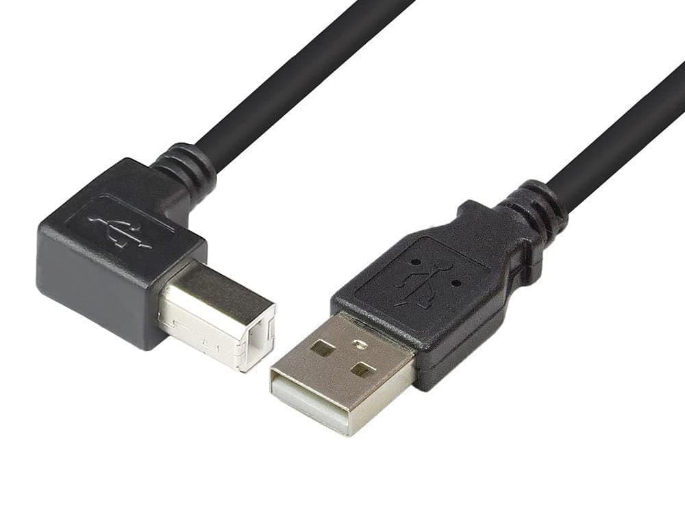 Cavo USB 2.0 A maschio/B maschio angolato 3 m in  Scontolo.net - Potenza, commercioVirtuoso.it